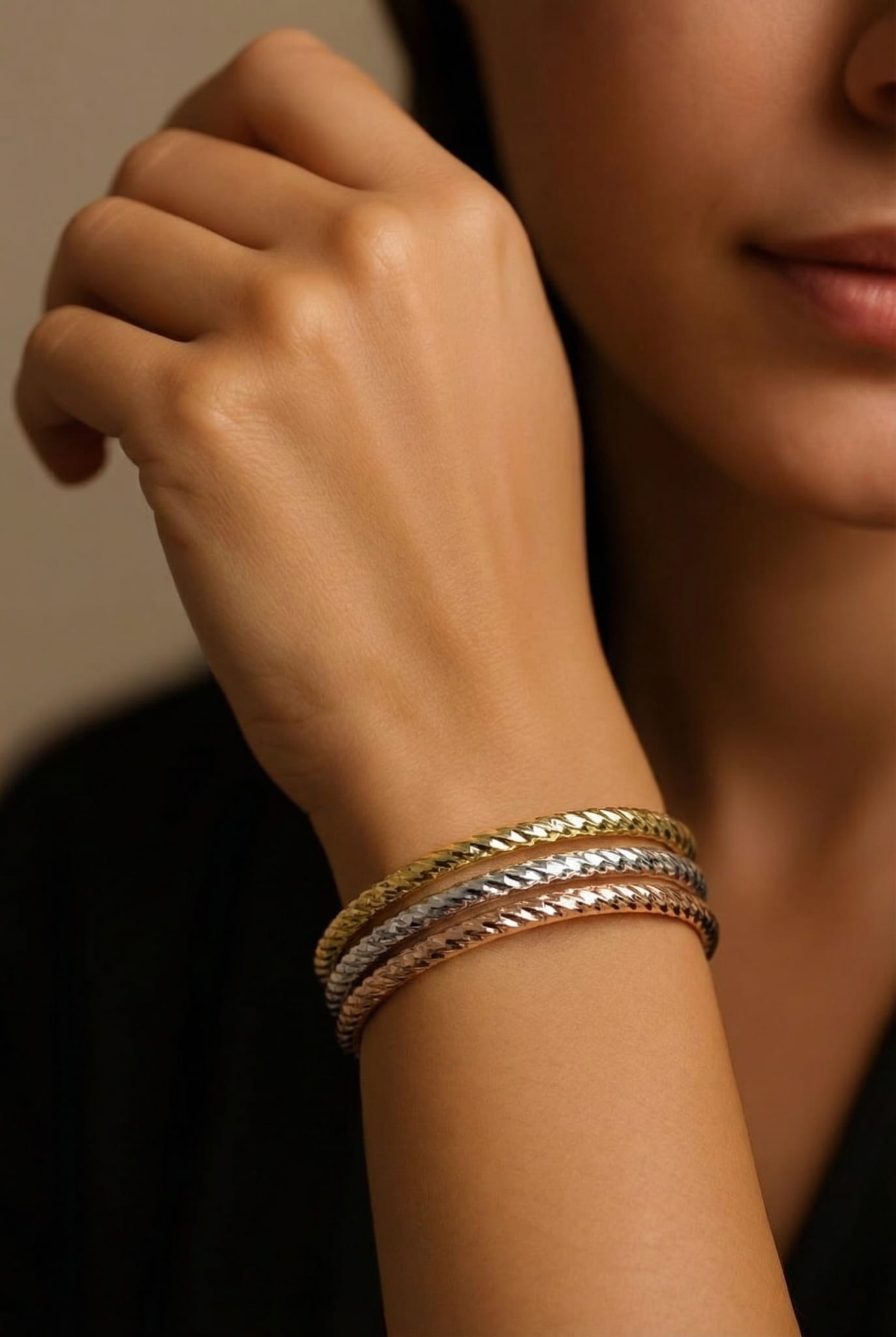 Trio Twist Bangle